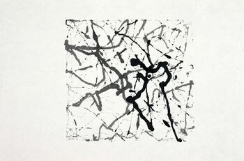 Civilization Phase Nr. 3-9, Pigmenttusche auf Büttenpapier, gerollt, 30x20cm